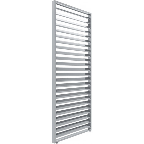 Painel com persiana fixa - 90 cm - cinzento claro - X-METAL