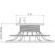 Pedestal ajustável 50/80mm para fundações em madeira Gardy Shelter