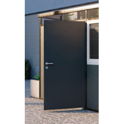 Porta simples adicional em antracite com moldura preta - Everbox