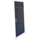 Porta simples adicional antracite com moldura branca - Everbox