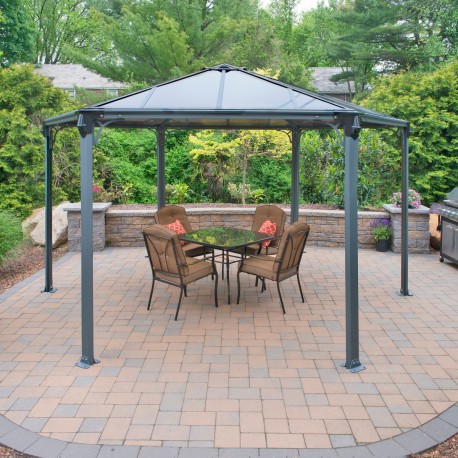 Pérgula em alumínio e policarbonato Monaco™ 450x390cm - Palram - Canopia