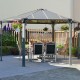 Pérgula em alumínio e policarbonato Monaco™ 450x390cm - Palram - Canopia