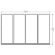 Toldo em acrílico 3 mm Bordeaux™ 2230 – Palram - Canopia