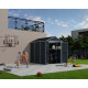 Abrigo de Jardim em Policarbonato 3,97 m² Skylight Midnight Grey - Palram - Canopia