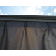 Cortinas em poliéster cinza para pérgolas Palermo 3000/3500/3600 + Milano 3000 + Martinique 3600 - Palram - Canopia