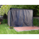 Cortinas em poliéster cinza para pérgolas Palermo 3000/3500/3600 + Milano 3000 + Martinique 3600 - Palram - Canopia