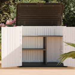 Prateleira em metal 70cm para armário simples de jardim em resina - 105cm - Jôbu