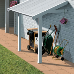 Toldo para abrigo de jardim em PVC Grosfillex