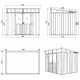 Abrigo de jardim em compósito de madeira 19,2 mm, aspeto madeira, 5,95 m² WINSTON Skylight – Woodlife Garden