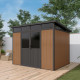 Abrigo de jardim em compósito de madeira 19,2 mm, aspeto madeira, 5,95 m² WINSTON Skylight – Woodlife Garden