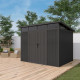 Abrigo de jardim compósito 5,95 m² GORDON antracite – Woodlife Garden