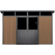 Abrigo de jardim em madeira compósita 19,2mm aspeto madeira 7,71m² WINSTON skylight - Woodlife Garden