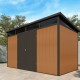 Abrigo de jardim em madeira compósita 19,2mm aspeto madeira 7,71m² GORDON Skylight - Woodlife Garden