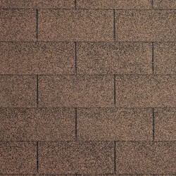 Telhas asfálticas retangulares castanhas - packs de 3m²
