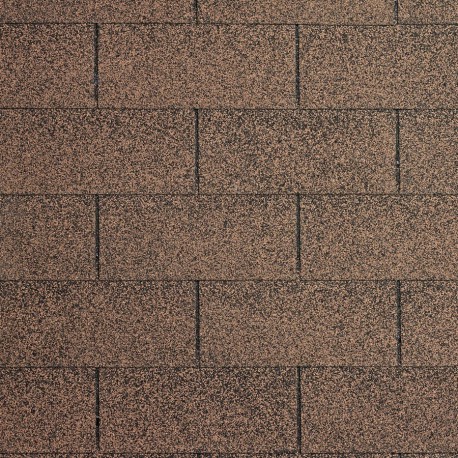 Telhas asfálticas retangulares castanhas - packs de 3m²