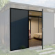 Porta dupla para substituir a porta simples antracite com caixilho preto - Everbox