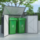 Baú multiusos 2300L / 2 contentores em aço galvanizado - X-METAL