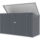 Baú de arrumação multiusos 3150L / 3 contentores em aço galvanizado - X-META