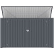 Baú de arrumação multiusos 3150L / 3 contentores em aço galvanizado - X-META