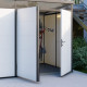 Porta dupla para substituir a porta simples estructura preta - Everbox