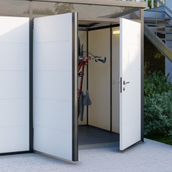 Porta dupla para substituir a porta simples estructura preta - Everbox