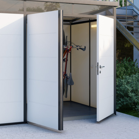 Porta dupla para substituir a porta simples estructura preta - Everbox