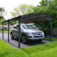 Carport em alumínio cinza e policarbonato para 1 carro 18,2m² Arcadia™ 5000 - Canopia