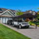 Carport em alumínio cinzento e policarbonato 38,7m² Arcadia™ 10600 - Canopia