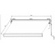 Toldo motorizado 500x300cm LUXO antracite, tela de poliéster antracite - X-METAL