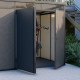 Porta dupla suplementar em antracite com caixilho preto - Everbox