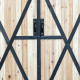 Armário de jardim em madeira FSC termotratada de portas duplas 140x50x162cm - Arbour