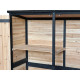 Armário de jardim em madeira FSC termotratada de portas duplas 140x50x162cm - Arbour