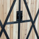 Armário de jardim em madeira FSC termotratada de portas duplas 140x50x162cm - Arbour