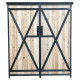 Armário de jardim em madeira FSC termotratada de portas duplas 140x50x162cm - Arbour