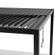 Pérgula bioclimática autoportante em alumínio FIRST Preto Grafite 3x4m - X-METAL
