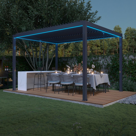 Fita LED RGB para pérgula 4x4m - X-METAL