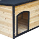 Canil em madeira FSC termotratada 104x66x70cm para cães de tamanho médio - Shelty Pet