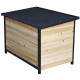 Canil em madeira FSC termotratada 119x76x82cm para cães de tamanho grande - Shelty Pet