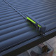 Pérgula bioclimática autoportante motorizada em alumínio Preto Grafite 4x4m - com comando remoto - X-METAL