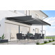 Toldo motorizado 300x250cm LEDY antracite, tela de poliéster antracite - X-METAL