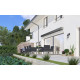 Toldo motorizado 300x250cm LEDY antracite, tela de poliéster antracite - X-METAL