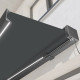 Toldo motorizado 450x300 cm LEDY antracite, tecido em poliéster antracite - X-METAL