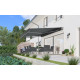 Toldo motorizado 450x300 cm LEDY antracite, tecido em poliéster antracite - X-METAL