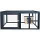 Recinto para tartarugas em madeira FSC termotratada 120x110x50cm + abrigo - Shelty Pet