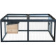 Recinto para tartarugas em madeira FSC termotratada 120x110x50cm + abrigo - Shelty Pet