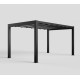 Pérgula autoportante com toldo retrátil motorizado em alumínio Preto Grafite 3x4m - X-METAL