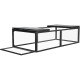 Coelheira em arame com estrutura em madeira FSC termotratada 180x90x48cm - Shelty Pet