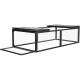Coelheira em arame com estrutura em madeira FSC termotratada 180x90x48cm - Shelty Pet