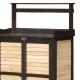Mesa de preparação com arrumação em madeira FSC termotratada 87x45x120cm - Arbour