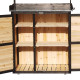 Mesa de preparação com arrumação em madeira FSC termotratada 87x45x120cm - Arbour
